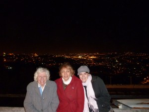 Overlooking Jerusalem at night